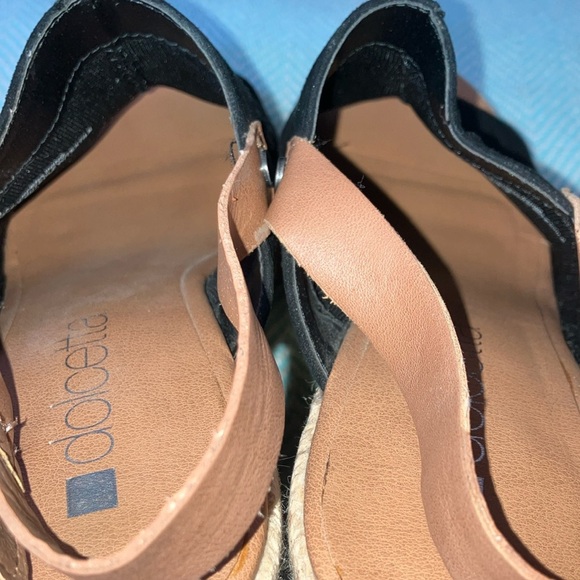 Dolcetta Selma 6.5 women’s Black and Tan Espadrille Wedges - Picture 5 of 16